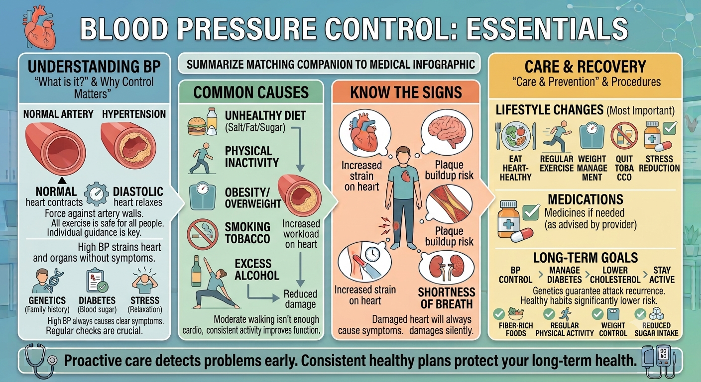 Blood Pressure Control: Causes, Importance, Lifestyle Tips and Ways to Maintain a Healthy Heart