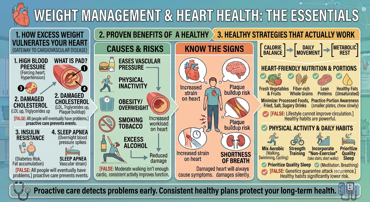 Weight Management and Heart Health: Importance, Benefits, Healthy Strategies and Prevention Tips